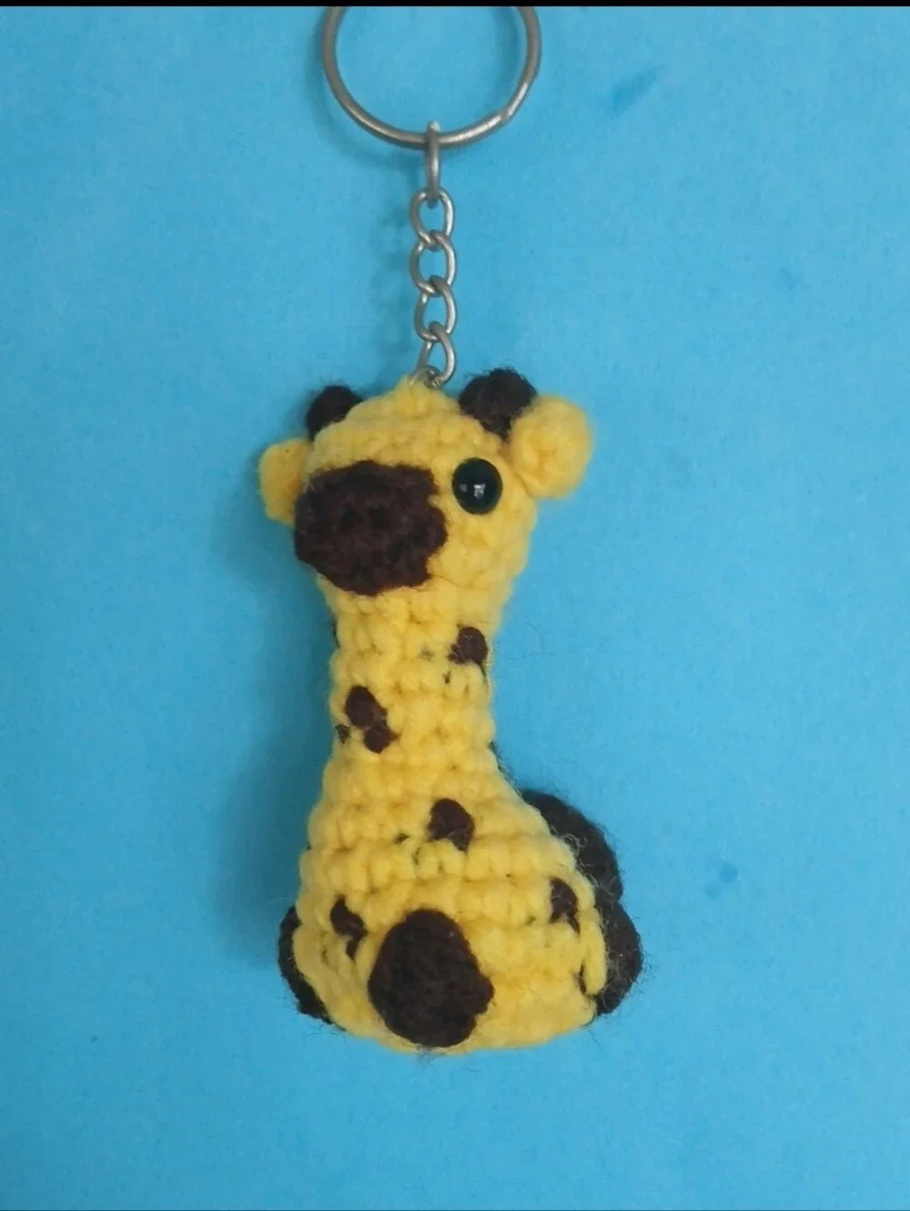 Crochet Giraffe Keychain